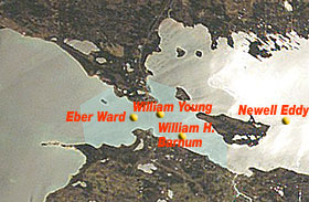 Straits of Mackinac shipwreck map